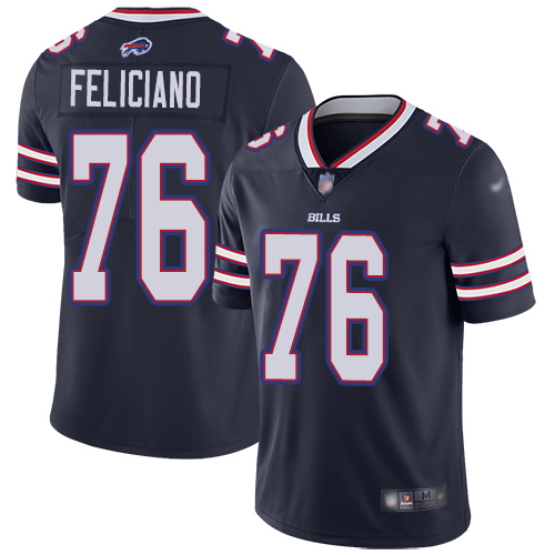 Men Buffalo Bills #76 Jon Feliciano Limited Navy Blue Inverted Legend NFL Jersey->youth nfl jersey->Youth Jersey